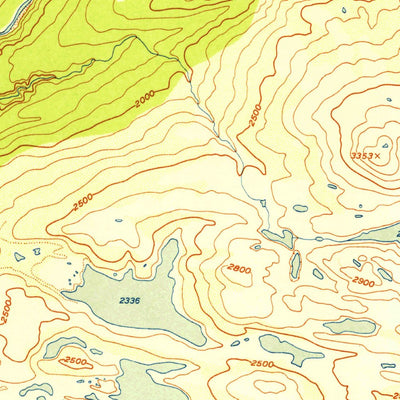 United States Geological Survey Talkeetna Mountains D-5, AK (1951, 63360-Scale) digital map