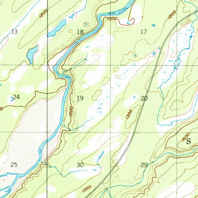 United States Geological Survey Talkeetna Mountains D-6, AK (1951, 63360-Scale) digital map