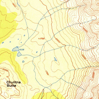 United States Geological Survey Talkeetna Mountains D-6, AK (1952, 63360-Scale) digital map