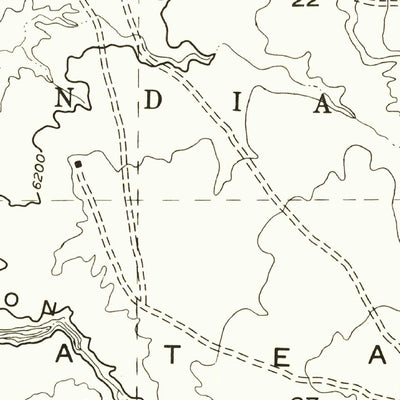 United States Geological Survey Tall Tree Mesa, AZ (1955, 24000-Scale) digital map