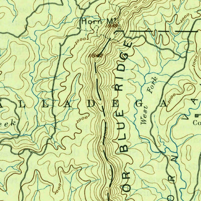 United States Geological Survey Talladega, AL (1892, 125000-Scale) digital map