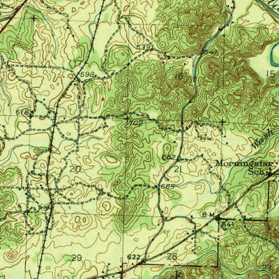 United States Geological Survey Talladega, AL (1946, 62500-Scale) digital map