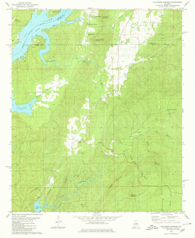 United States Geological Survey Talladega Springs, AL (1979, 24000-Scale) digital map
