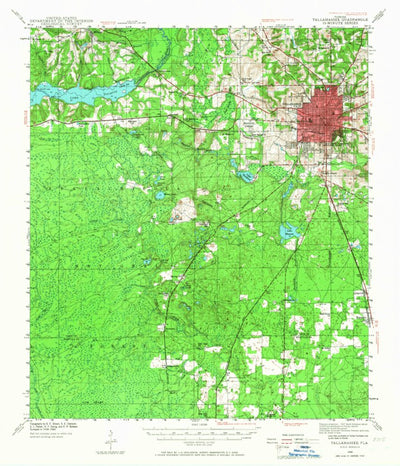 United States Geological Survey Tallahassee, FL (1940, 62500-Scale) digital map