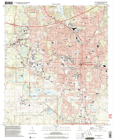 United States Geological Survey Tallahassee, FL (1999, 24000-Scale) digital map