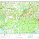 United States Geological Survey Tallahassee, FL-GA-AL (1954, 250000-Scale) digital map
