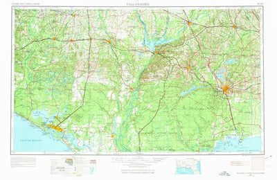 United States Geological Survey Tallahassee, FL-GA-AL (1954, 250000-Scale) digital map