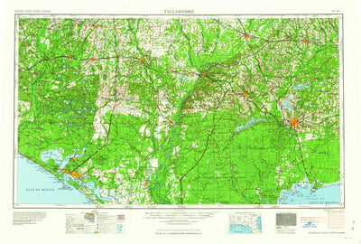 United States Geological Survey Tallahassee, FL-GA-AL (1960, 250000-Scale) digital map
