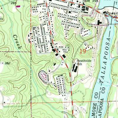 United States Geological Survey Tallassee, AL (1971, 24000-Scale) digital map