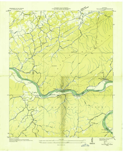 United States Geological Survey Tallassee, TN (1935, 24000-Scale) digital map