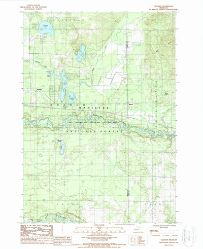 United States Geological Survey Tallman, MI (1987, 24000-Scale) digital map