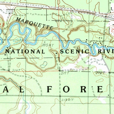 United States Geological Survey Tallman, MI (1987, 24000-Scale) digital map