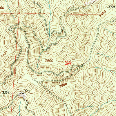 United States Geological Survey Tallowbox Mountain, OR (1996, 24000-Scale) digital map