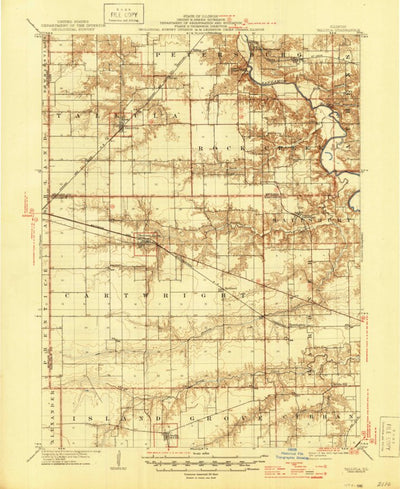 United States Geological Survey Tallula, IL (1909, 62500-Scale) digital map