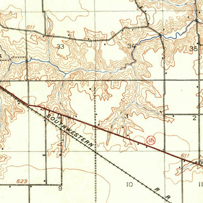 United States Geological Survey Tallula, IL (1940, 62500-Scale) digital map