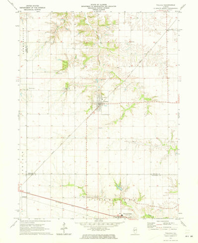 United States Geological Survey Tallula, IL (1971, 24000-Scale) digital map