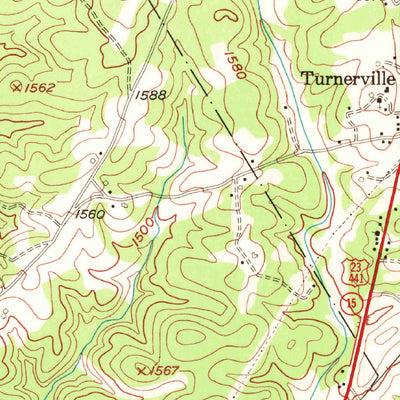 United States Geological Survey Tallulah Falls, GA (1953, 24000-Scale) digital map