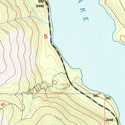 United States Geological Survey Tally Lake, MT (1994, 24000-Scale) digital map