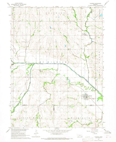 United States Geological Survey Talmage, NE (1966, 24000-Scale) digital map