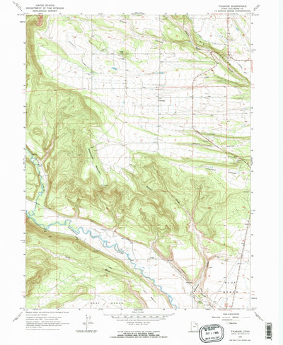 United States Geological Survey Talmage, UT (1965, 24000-Scale) digital map