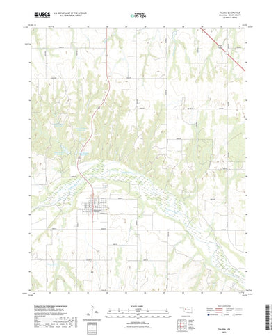 United States Geological Survey Taloga, OK (2022, 24000-Scale) digital map