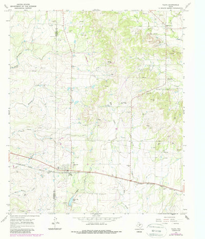 United States Geological Survey Talpa, TX (1967, 24000-Scale) digital map