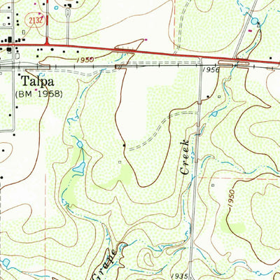 United States Geological Survey Talpa, TX (1967, 24000-Scale) digital map