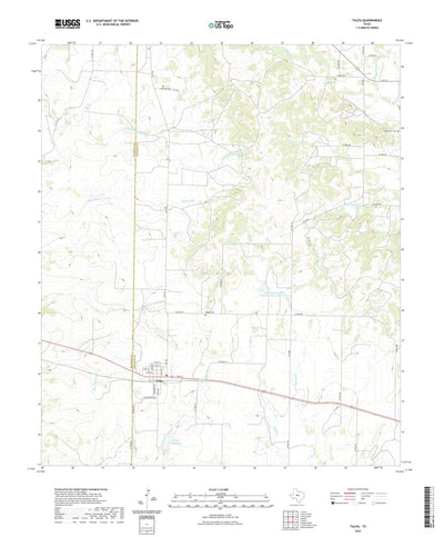 United States Geological Survey Talpa, TX (2022, 24000-Scale) digital map