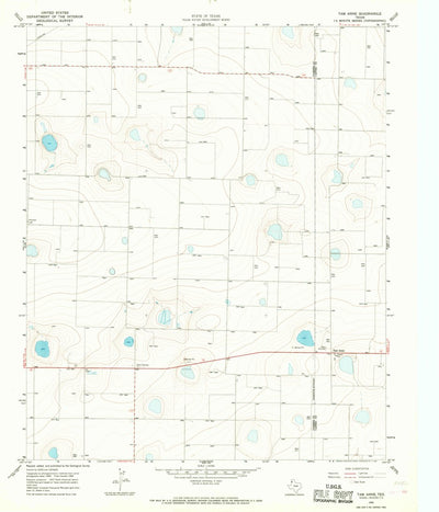 United States Geological Survey Tam Anne, TX (1965, 24000-Scale) digital map