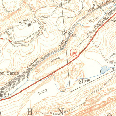 United States Geological Survey Tamaqua, PA (1950, 24000-Scale) digital map