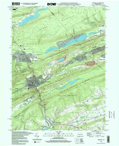 United States Geological Survey Tamaqua, PA (1997, 24000-Scale) digital map