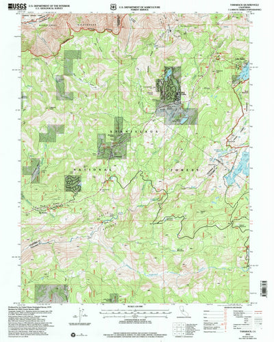 United States Geological Survey Tamarack, CA (2001, 24000-Scale) digital map