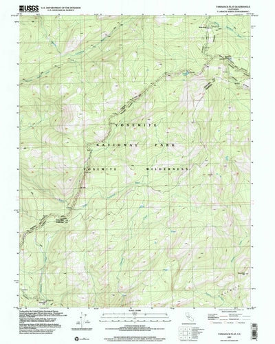 United States Geological Survey Tamarack Flat, CA (1997, 24000-Scale) digital map
