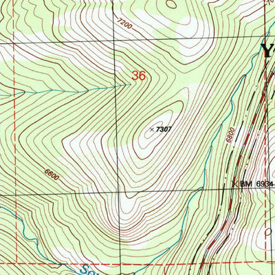 United States Geological Survey Tamarack Flat, CA (1997, 24000-Scale) digital map