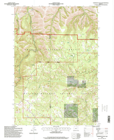 United States Geological Survey Tamarack Gulch, OR (1995, 24000-Scale) digital map