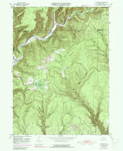 United States Geological Survey Tamarack, PA (1946, 24000-Scale) digital map