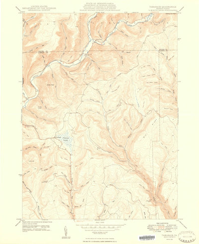 United States Geological Survey Tamarack, PA (1948, 24000-Scale) digital map