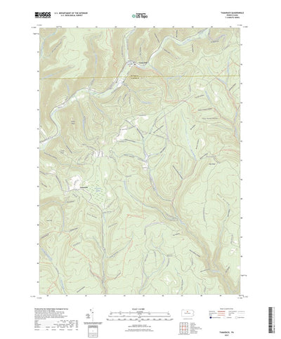 United States Geological Survey Tamarack, PA (2023, 24000-Scale) digital map