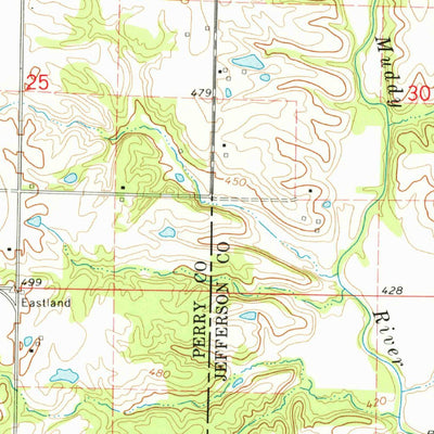 United States Geological Survey Tamaroa, IL (1975, 24000-Scale) digital map