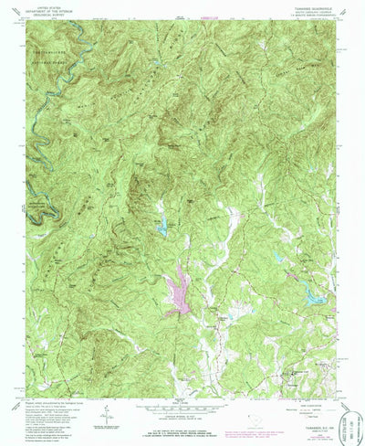 United States Geological Survey Tamassee, SC-GA (1959, 24000-Scale) digital map