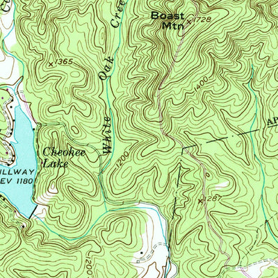 United States Geological Survey Tamassee, SC-GA (1959, 24000-Scale) digital map