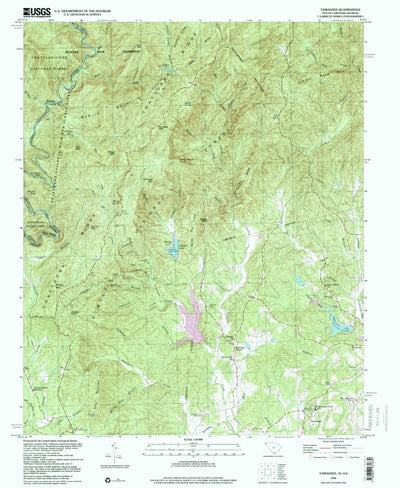 United States Geological Survey Tamassee, SC-GA (1996, 24000-Scale) digital map