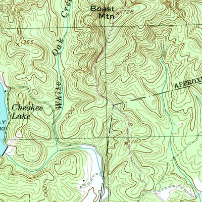 United States Geological Survey Tamassee, SC-GA (1996, 24000-Scale) digital map