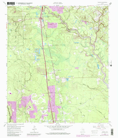 United States Geological Survey Tamina, TX (1961, 24000-Scale) digital map