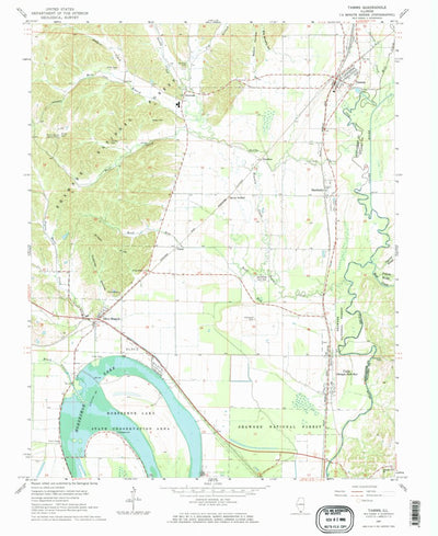 United States Geological Survey Tamms, IL (1967, 24000-Scale) digital map