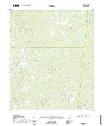 United States Geological Survey Tamola, MS (2020, 24000-Scale) digital map
