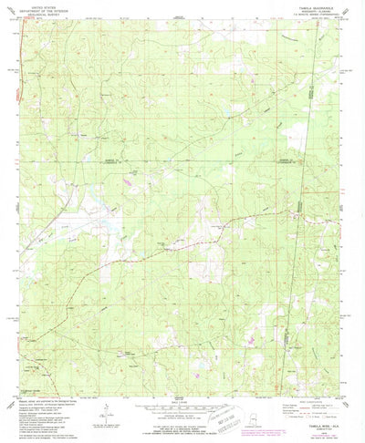 United States Geological Survey Tamola, MS-AL (1974, 24000-Scale) digital map