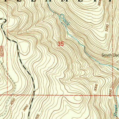 United States Geological Survey Tamolitch Falls, OR (1997, 24000-Scale) digital map