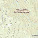 United States Geological Survey Tamolitch Falls, OR (2020, 24000-Scale) digital map