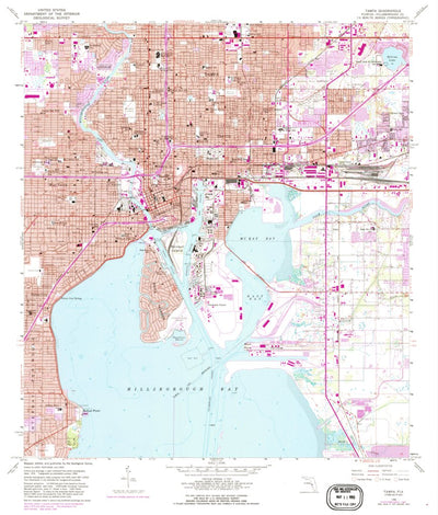 United States Geological Survey Tampa, FL (1956, 24000-Scale) digital map